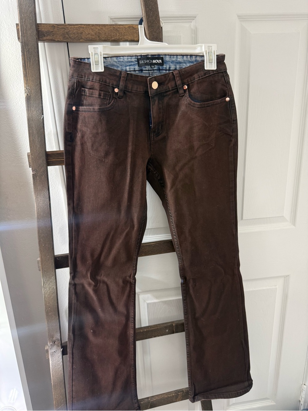Fashion Nova Chocolate Brown Flare Jeans